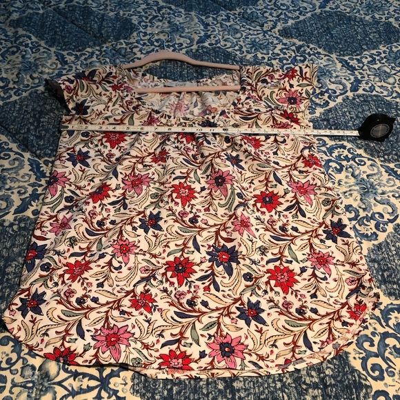 EUC Loft flowered top XS - Picture 6 of 7